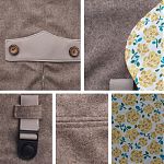 Details Hundemantel Loden braun